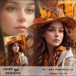AI - Art Portrait 04 - Autumn Girl - cu4cu/cu/pu