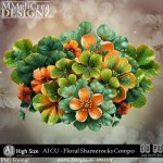 AI - CU Floral Shamerocks Compo (CU4PU/PNG)