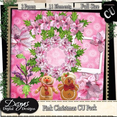 PINK CHRISTMAS CU PACK - FULL SIZE