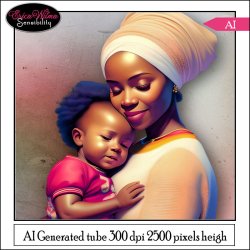 EW AI African Woman with child 02 2023