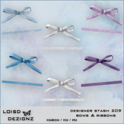 Designer Stash 209 - Bows N Ribbons - cu4cu/cu/pu