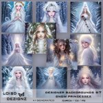 Designer Backgrounds 67 - Snow Princesses - cu4cu/cu/pu