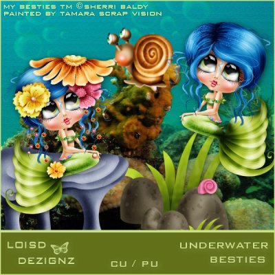 Underwater Besties - cu / pu