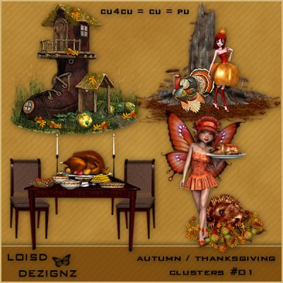 Autumn/Thanksgiving Clusters #01- CU4CU