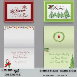 Christmas Cards 02 - Printable - PU