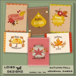 Autumn-Fall Journal Cards CU4CU/CU/PU