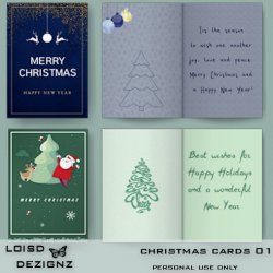 Christmas Cards 01 - Printable - PU