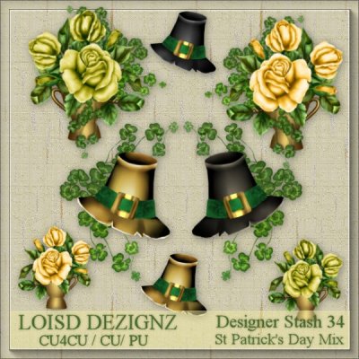 Designer Stash 34 - St Patrick's Day Mix - CU4CU/PU
