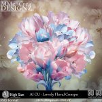 AI - CU Lovely Floral Compo (CU4PU/PNG)