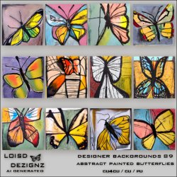 Designer Backgrounds 89 - Abstract Butterflies - cu4cu/cu/pu
