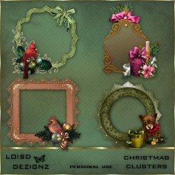 Christmas Cluster Frames - PU