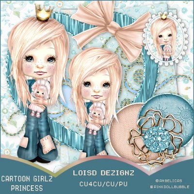 Cartoon Girlz Princess - CU4CU - PU