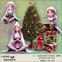 AI - Art Designer Stash - Christmas Mix - cu4cu/cu/pu