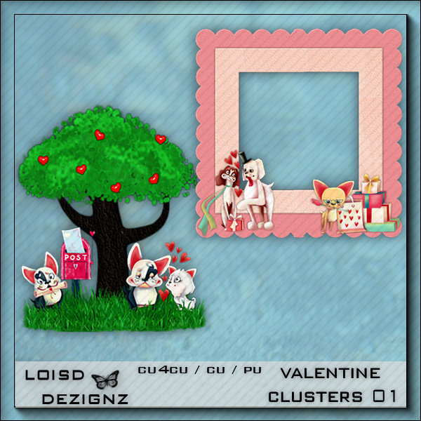 Valentine's Day Clusters - cu4cu/cu/pu - Click Image to Close