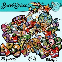 Back to school element pack