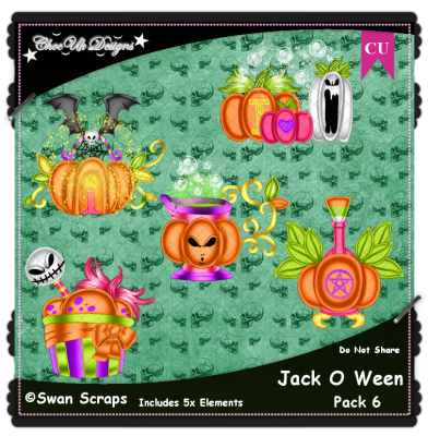 Jack O Ween CU/PU Pack 6