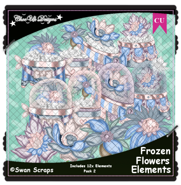 Frozen Flowers Elements CU/PU Pack 2 - Click Image to Close