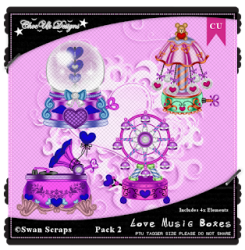 Love Music Boxes CU/PU Pack 2 Love Music Boxes CU/PU Pack 2