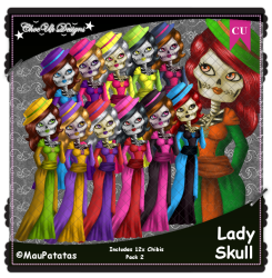 Lady Skull CU/PU Pack 2