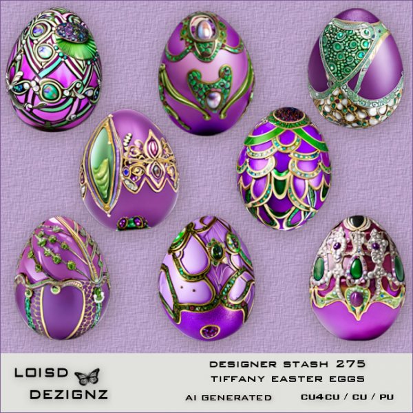 Designer Stash 275 - Tiffany Easter Eggs - Click Image to Close