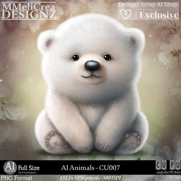 AI - ANIMALS CU007 (CU4PU/PNG) - Click Image to Close