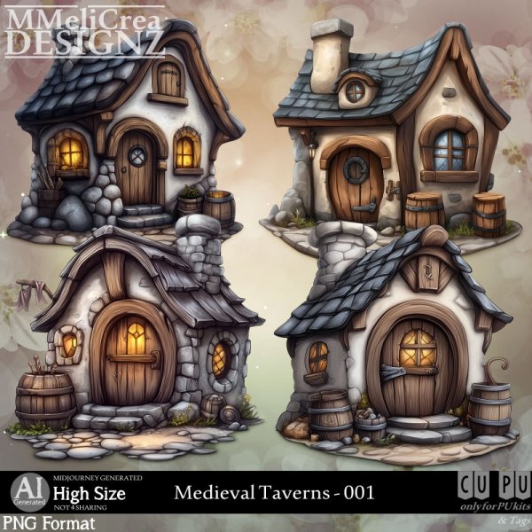 AI - Medieval Taverns - CU001 (CU4PU/PNG/PACK) - Click Image to Close