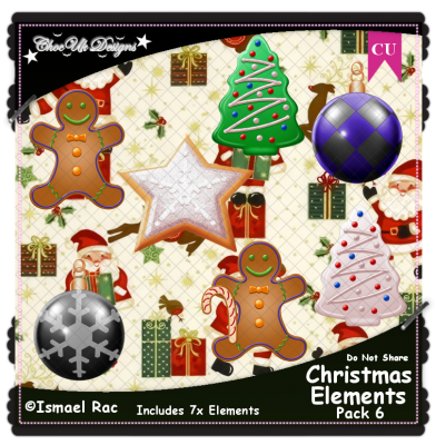 Christmas Elements CU/PU Pack 6