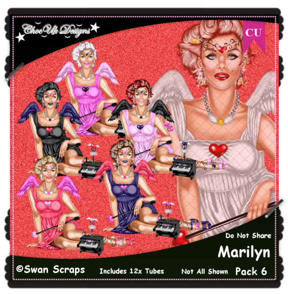 Marilyn CU/PU Pack 6 - Click Image to Close