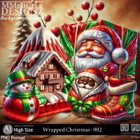 AI - Wrapped Christmas - CU002 (CU4PU/PNG/PACK)