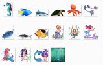 Designer Stash 138 - Ocean Creatures - cu4cu/cu/pu