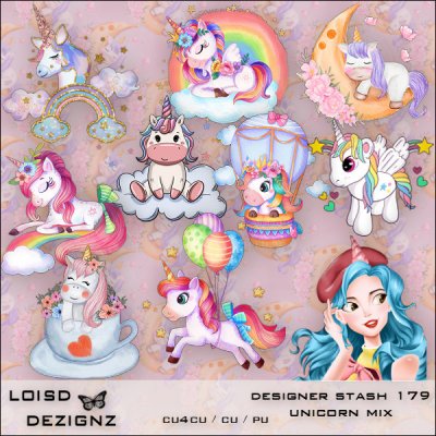 Designer Stash 179 - Unicorn Mix - cu4cu/cu/pu