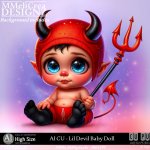 AI - CU Lil Devil Baby Doll (CU4PU / PNG)