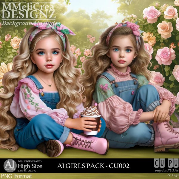 AI - GIRLS PACK CU002 (CU4PU/PNG) - Click Image to Close