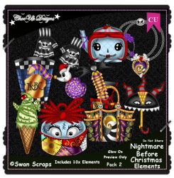 Nightmare Before Christmas Elements CU/PU Pack 2 Nightmare Before Christmas Elements CU/PU Pack 2