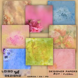 Designer Papers 07 - Floral - cu4cu / cu / pu