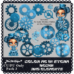 Color Me In Steam CU/PU Becky & Elements Pack 3