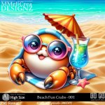 AI - Beach Fun Crabs - CU001 (CU4PU/PNG)