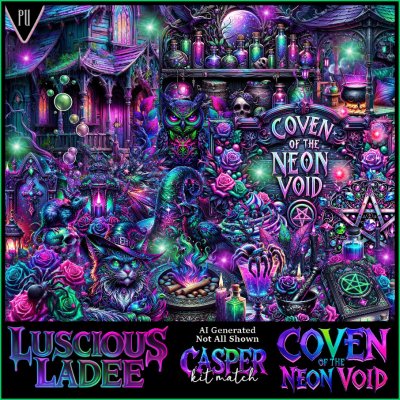Luscious Ladee Coven of the Neon Void