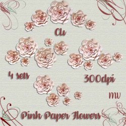 Pink Papers Flowers
