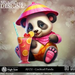 AI - CU Cocktail Panda (CU4PU/PNG)