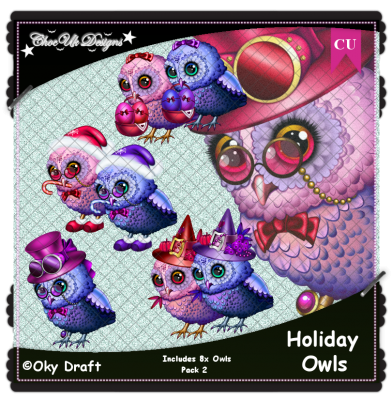 Holiday Owls CU/PU Pack 2