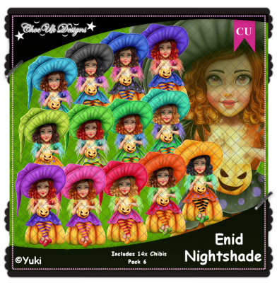 Enid Nightshade CU/PU Pack 6