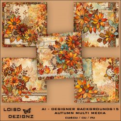 AI Designer Backgrounds 15 - Autumn Multi Media - cu4cu/cu/pu