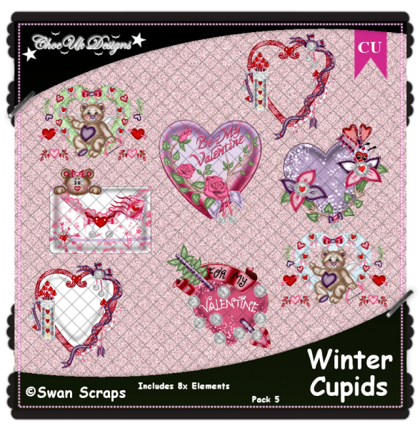 Winter Cupids Elements CU/PU Pack 5 - Click Image to Close