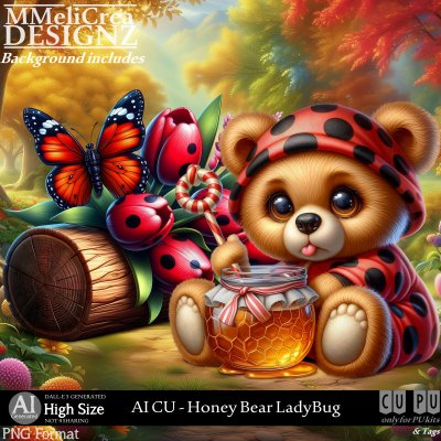 AI - CU Honey Bear LadyBug (CU4PU/PNG)