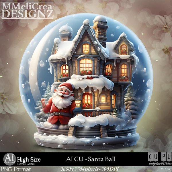 AI - CU Santa Ball (CU4PU/PNG) - Click Image to Close