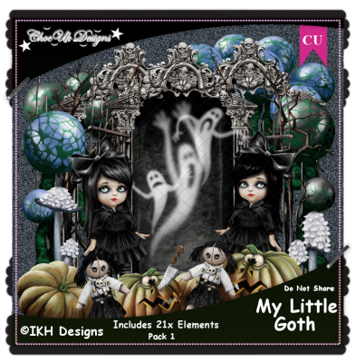 My Little Goth Elements CU/PU Pack 1