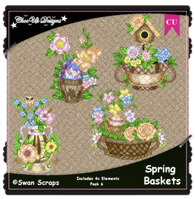 Spring Baskets Elements CU/PU Pack 6