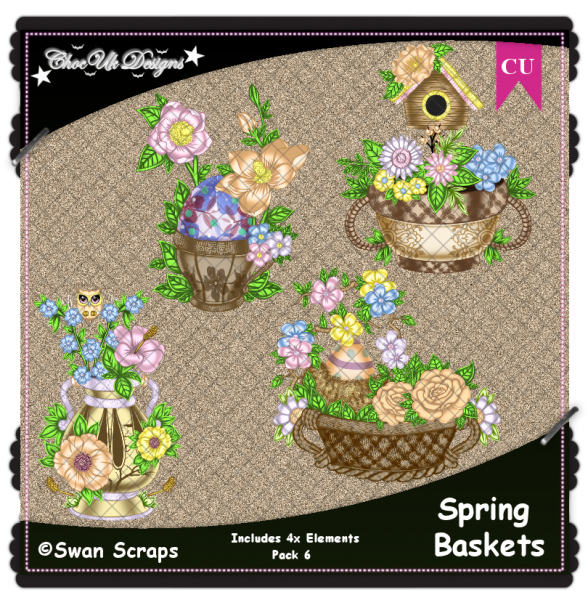 Spring Baskets Elements CU/PU Pack 6 - Click Image to Close