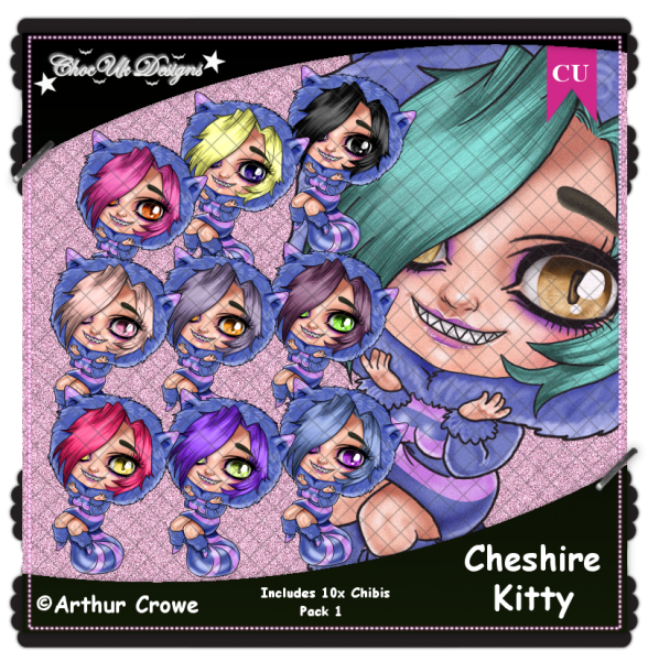 Cheshire Kitty CU/PU Pack 1 - Click Image to Close